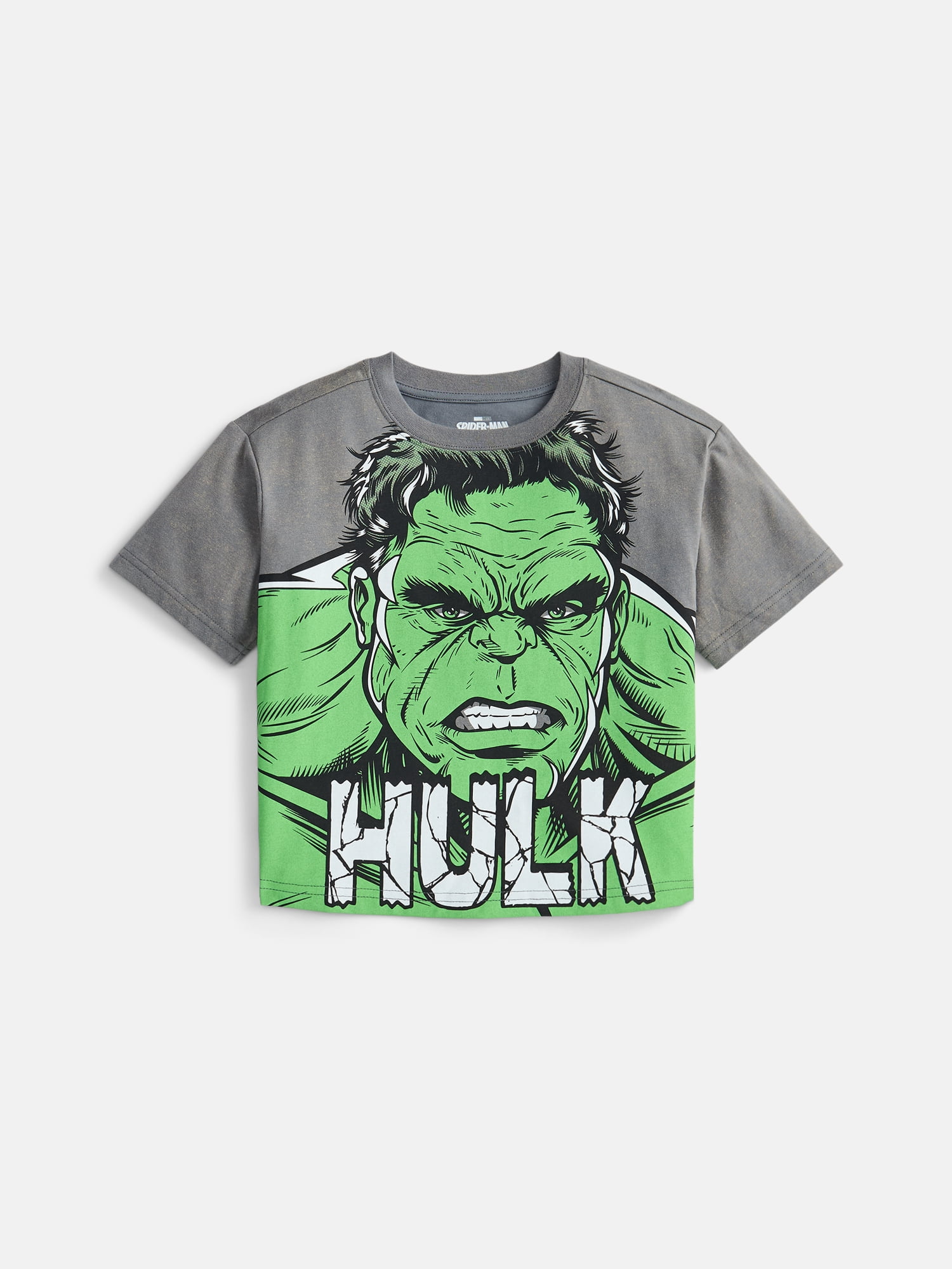 Wonder Nation Boys' Hulk Graphic Tee with Short Sleeves, Sizes 4-18