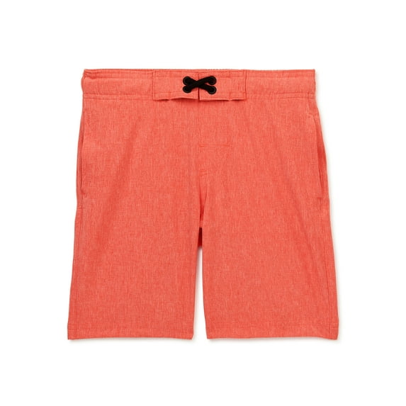 Wonder Nation Boys’ Hybrid Quick Dry Swim Trunks, UPF 50+, Sizes 4-18 & Husky