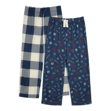 Wonder Nation Boys Jersey Knit Sleep Pants, 2-Pack, Sizes 4-18 & Husky