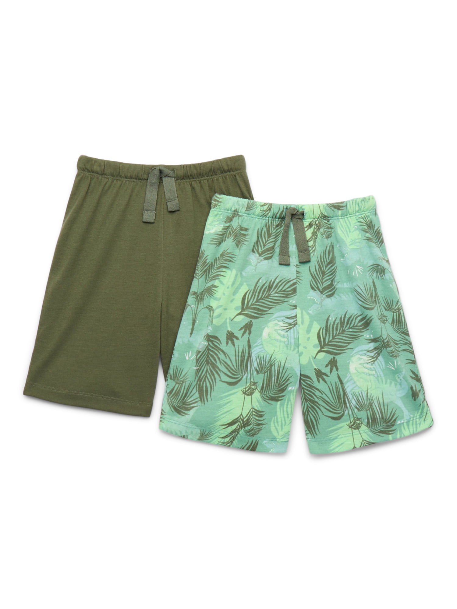 Boys Jersey Sleep Shorts, 2-Pack, Sizes 4-18 Husky