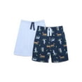 thumbnail image 1 of Wonder Nation Boys Jersey Sleep Shorts, 2-Pack, Sizes 4-18 Husky, 1 of 3