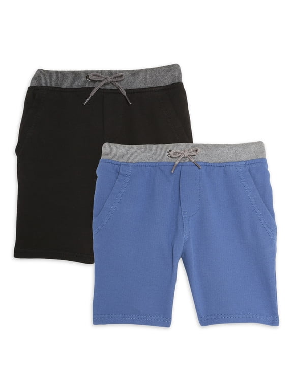 Boys Jogger Shorts, 2-Pack, Sizes 4-18 & Husky