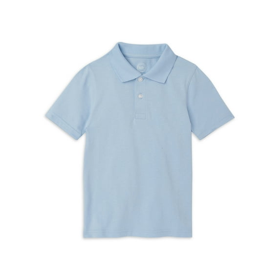 Wonder Nation Boys Kid Tough Jersey Polo, Sizes 4-18 & Husky