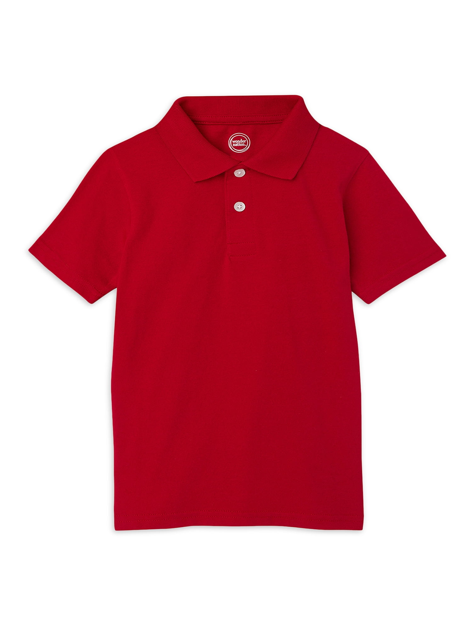 Wonder Nation Boys Kid Tough Jersey Polo, Sizes 4-18