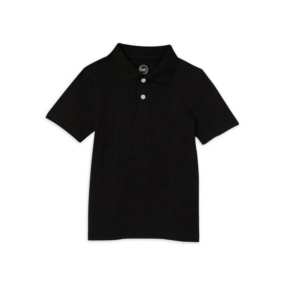 Wonder Nation Boys Kid Tough Jersey Polo, Sizes 4-18