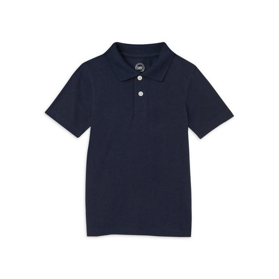 Wonder Nation Boys Kid Tough Jersey Polo, Sizes 4-18