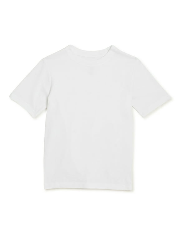Wonder Nation Boys Kid Tough Short Sleeve Crewneck T-Shirt, Sizes 4-18 & Husky