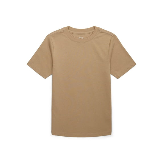 Wonder Nation Boys Kid Tough Tee with Short Sleeves, Sizes 4-18 & Husky