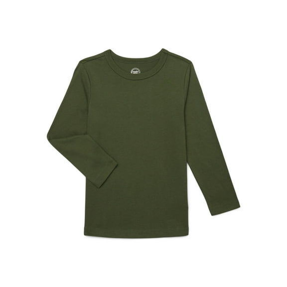 Wonder Nation Boys Long Sleeve Kid Tough T-Shirt, Sizes 4-18 & Husky