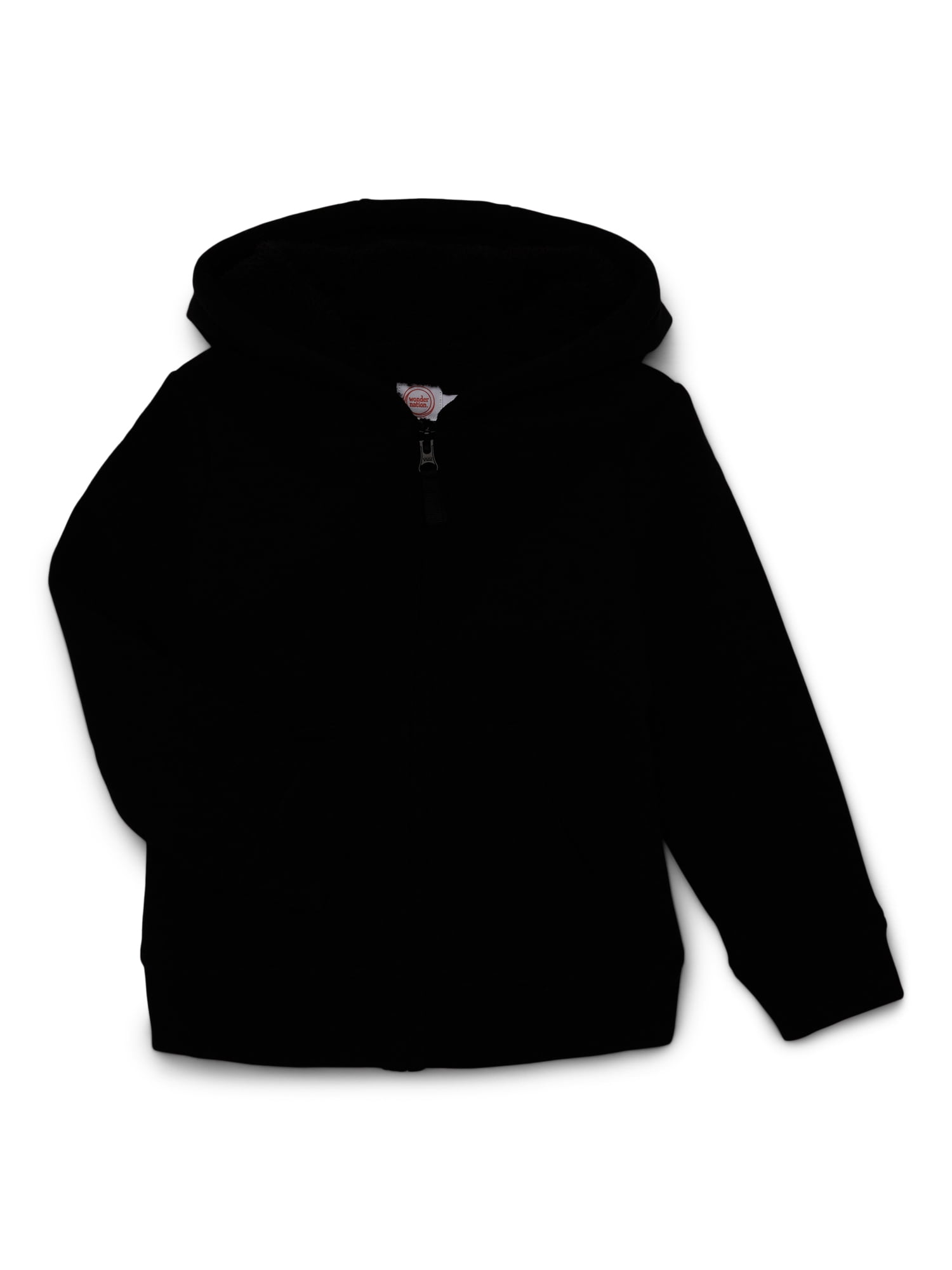 【うる】24AW ブリストル PULL OVER HOODIE 黒 キッズ Wonder Nation Boys Cozy Fleece Lined Zip Hoodie with Faux