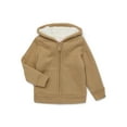 thumbnail image 1 of Wonder Nation Boys Kid Tough Zip Hoodie with Faux Shearling Lining, Sizes 4-18 & Husky, 1 of 3