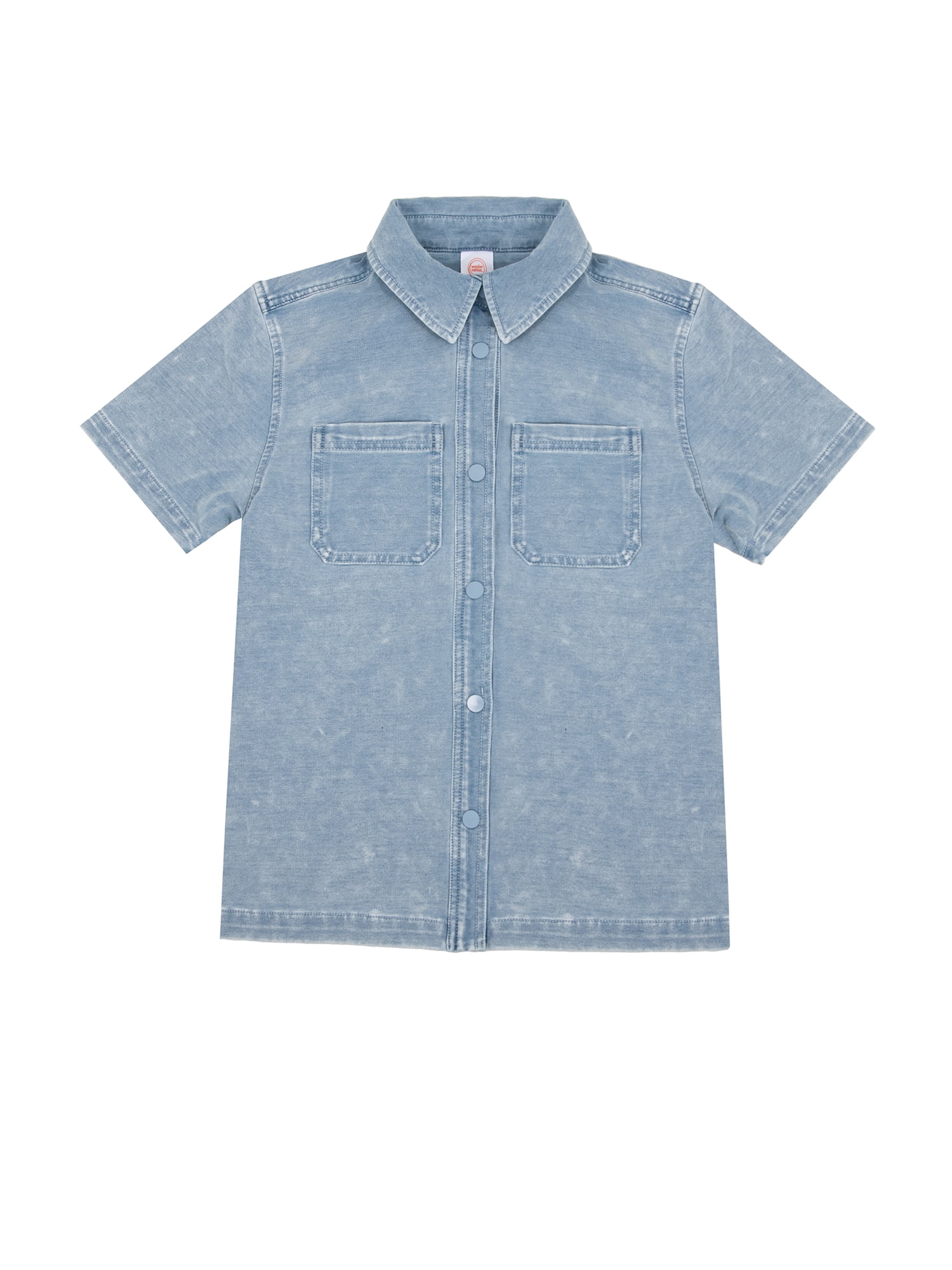 Wonder Nation Boys Knit Button Down Shirt, Sizes 4-18