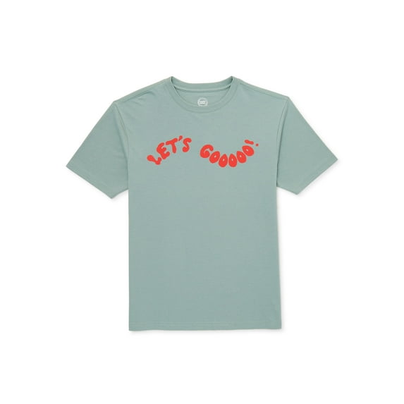 Wonder Nation Boys Let’s Goooo T-Shirt with Short Sleeves