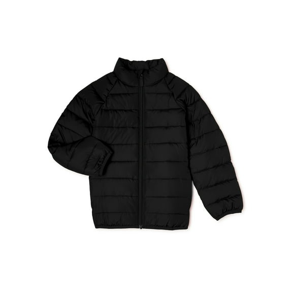 Wonder Nation Boys' Lightweight Packable Puffer Jacket, Sizes 4-18 & Husky