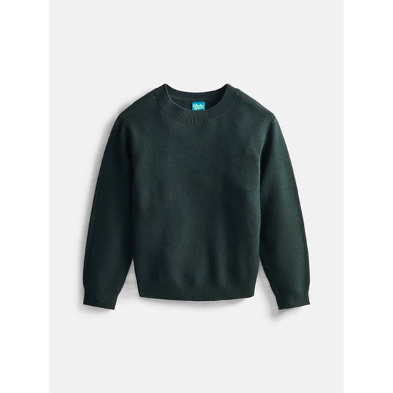 Wonder Nation Boys Crewneck Sweater with Long Sleeves, Sizes 4-18 & Husky