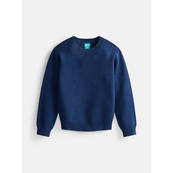 Wonder Nation Boys Crewneck Sweater with Long Sleeves, Sizes 4-18 & Husky