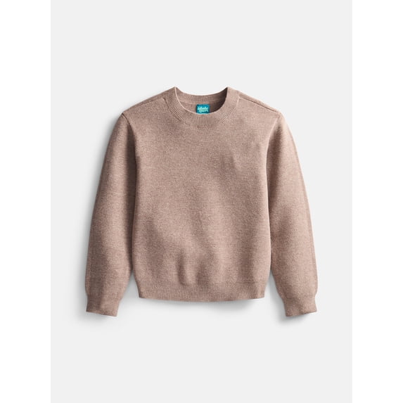 Wonder Nation Boys Crewneck Sweater with Long Sleeves, Sizes 4-18 & Husky