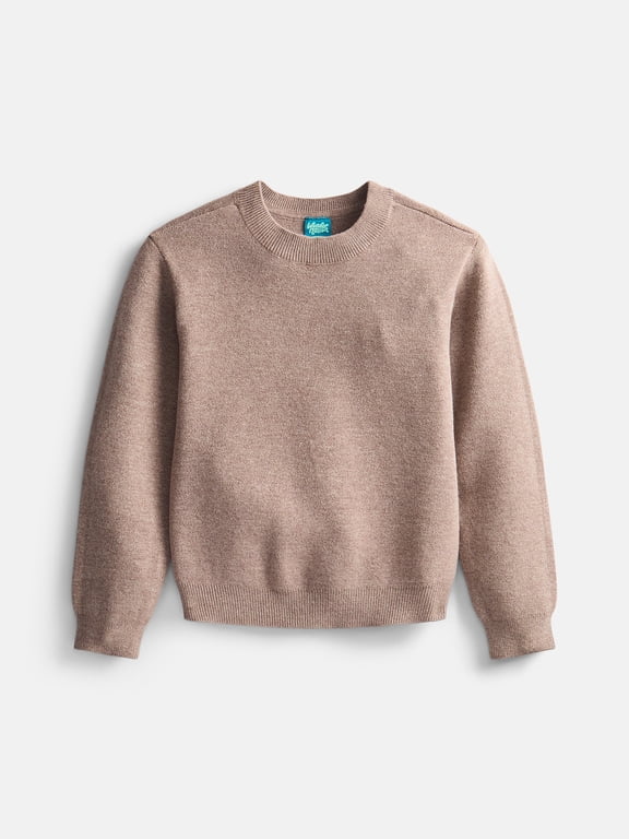 Boys Crewneck Sweater with Long Sleeves, Sizes 4-18 & Husky