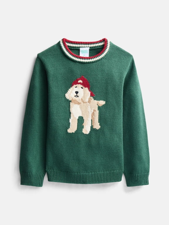 Toddler Boys Graphic Sweater with Long Sleeves, Sizes 12M-5T