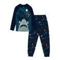 thumbnail image 1 of Wonder Nation Boys Long Sleeve Graphic Top with Jogger Pants Sleep Pajama Set, Sizes 4-18, 1 of 4