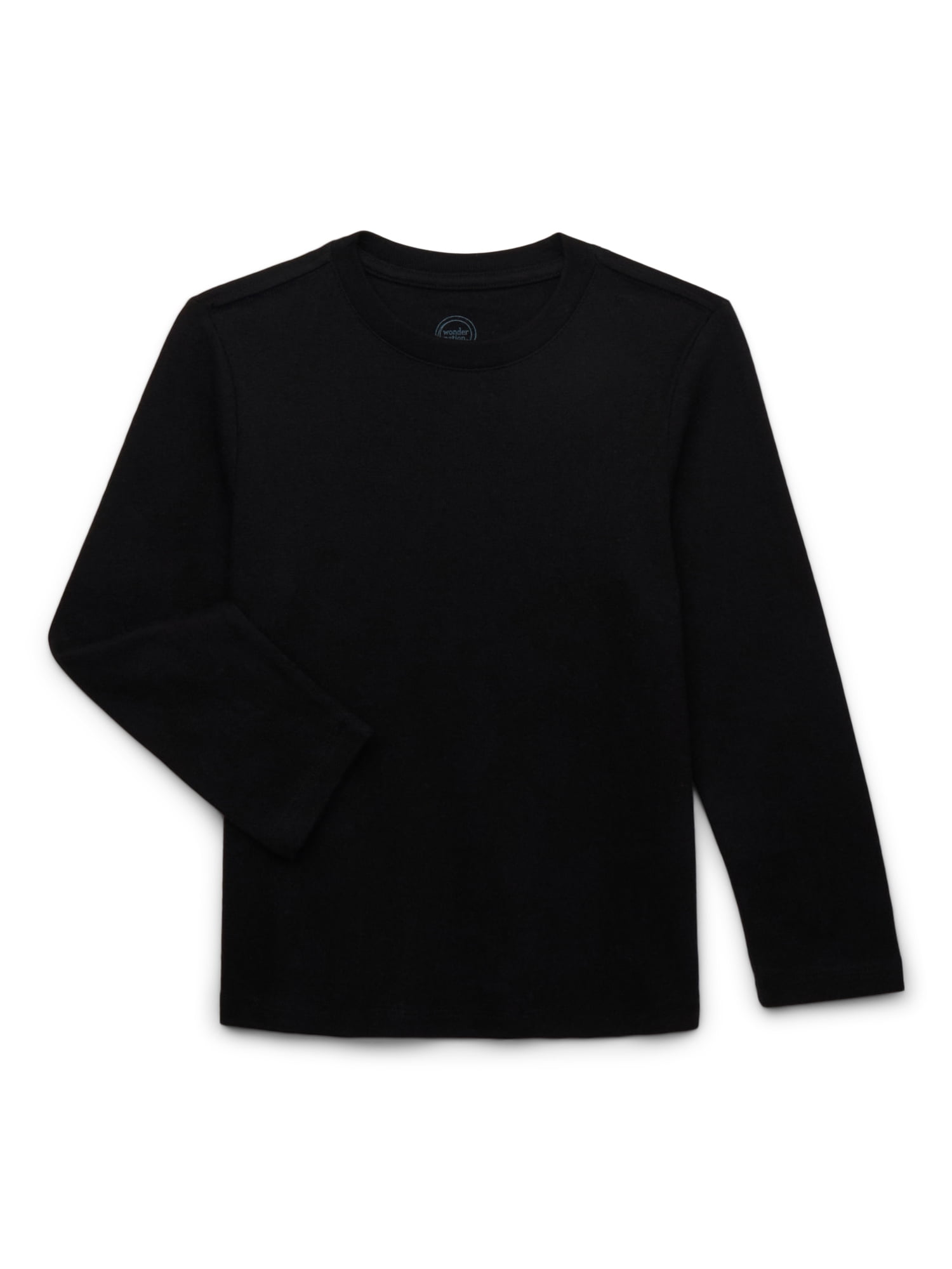 Wonder Nation Boys Heavyweight Long Sleeve T-Shirt, Sizes 4-18 & Husky