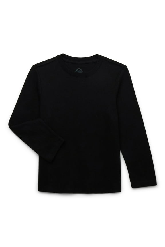 Boys Long Sleeve Heavyweight Boxy T-Shirt, Sizes 4-18 & Husky