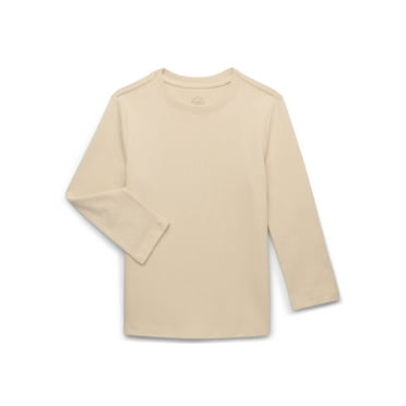 Wonder Nation Boys Long Sleeve Heavyweight Boxy T-Shirt, Sizes 4-18 & Husky