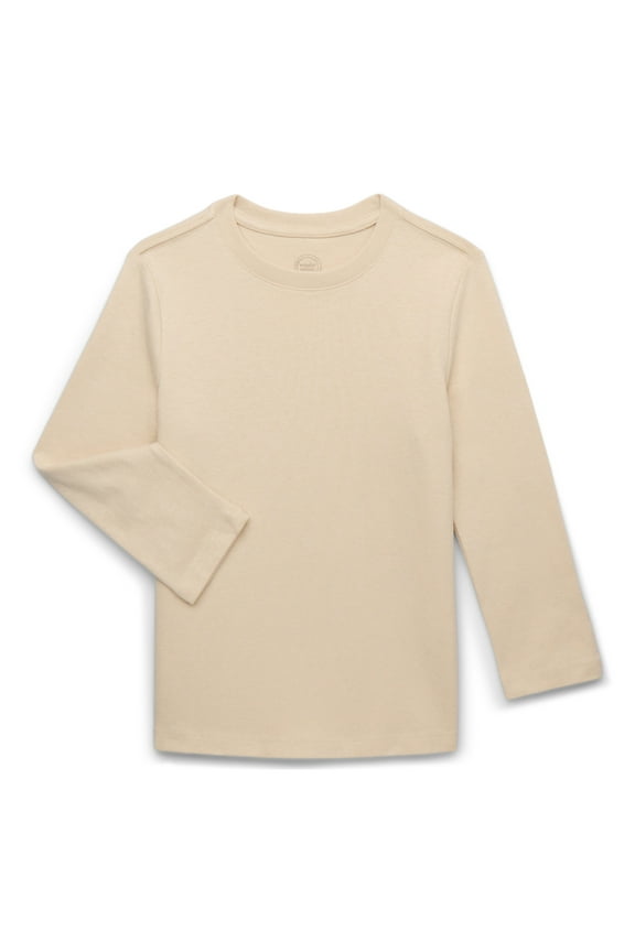 Boys Long Sleeve Heavyweight Boxy T-Shirt, Sizes 4-18 & Husky