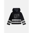 thumbnail image 1 of Wonder Nation Boys Hooded Hockey Jersey with Long Sleeves, Sizes 4-18, 1 of 3