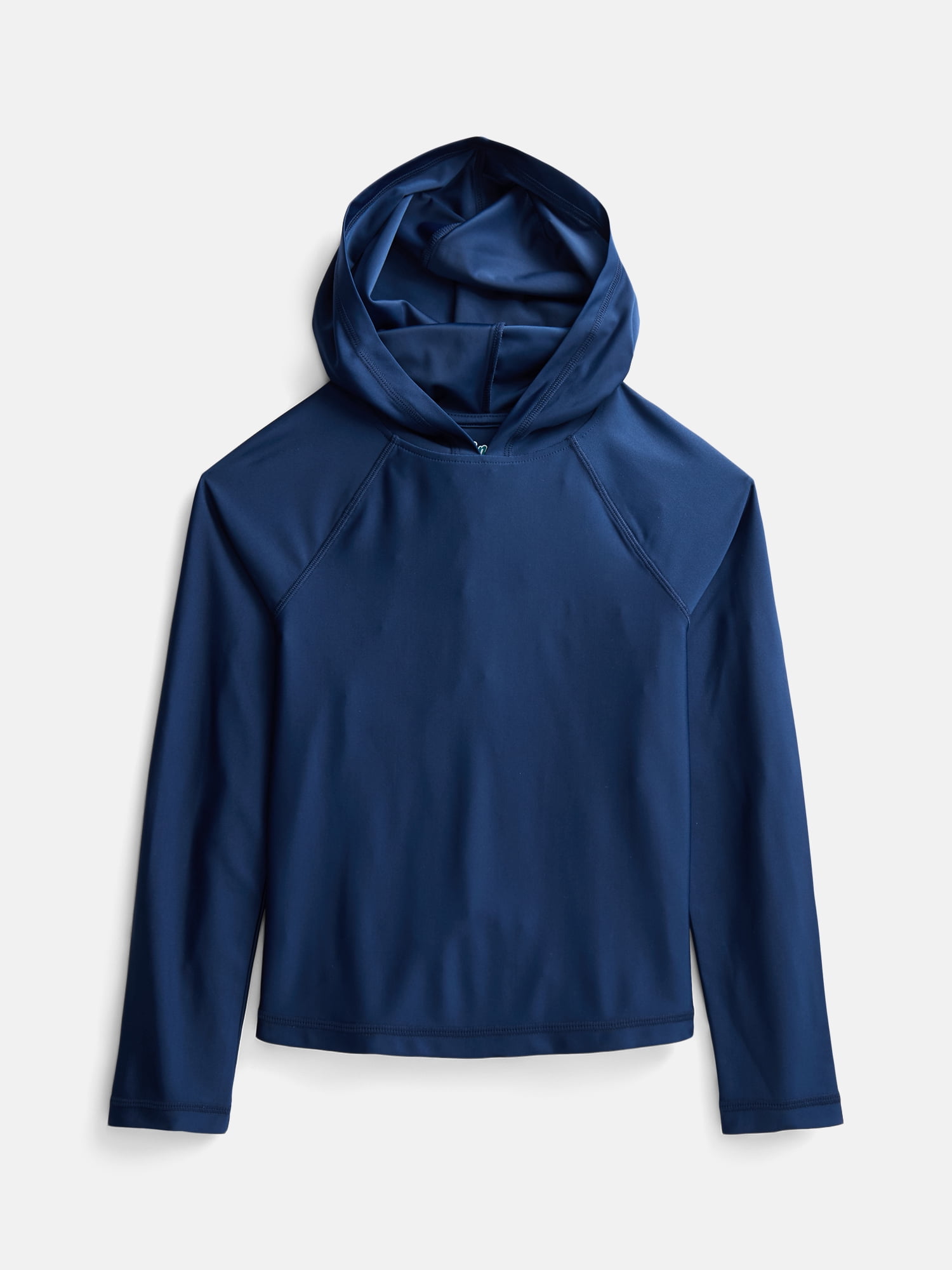 Wonder Nation Boys Hooded Rash Guard with Long Sleeves, Sizes 4-18 & Husky