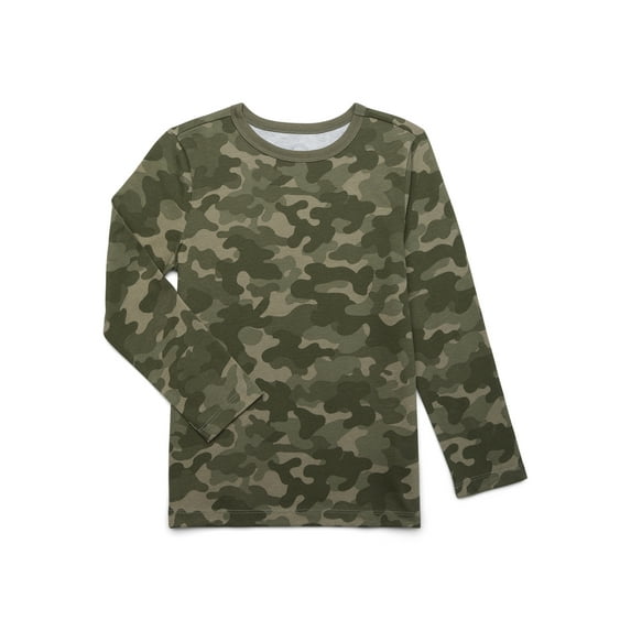Wonder Nation Boys Long Sleeve Kid Tough T-Shirt, Sizes 4-18 & Husky
