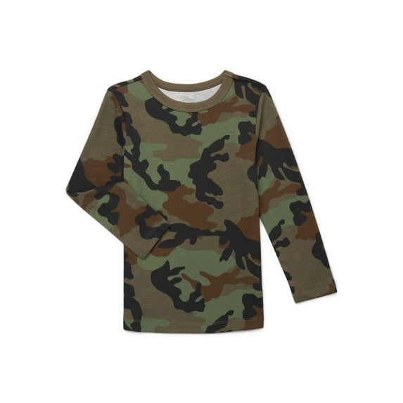 Wonder Nation Boys Long Sleeve Kid Tough T-Shirt, Sizes 4-18 & Husky