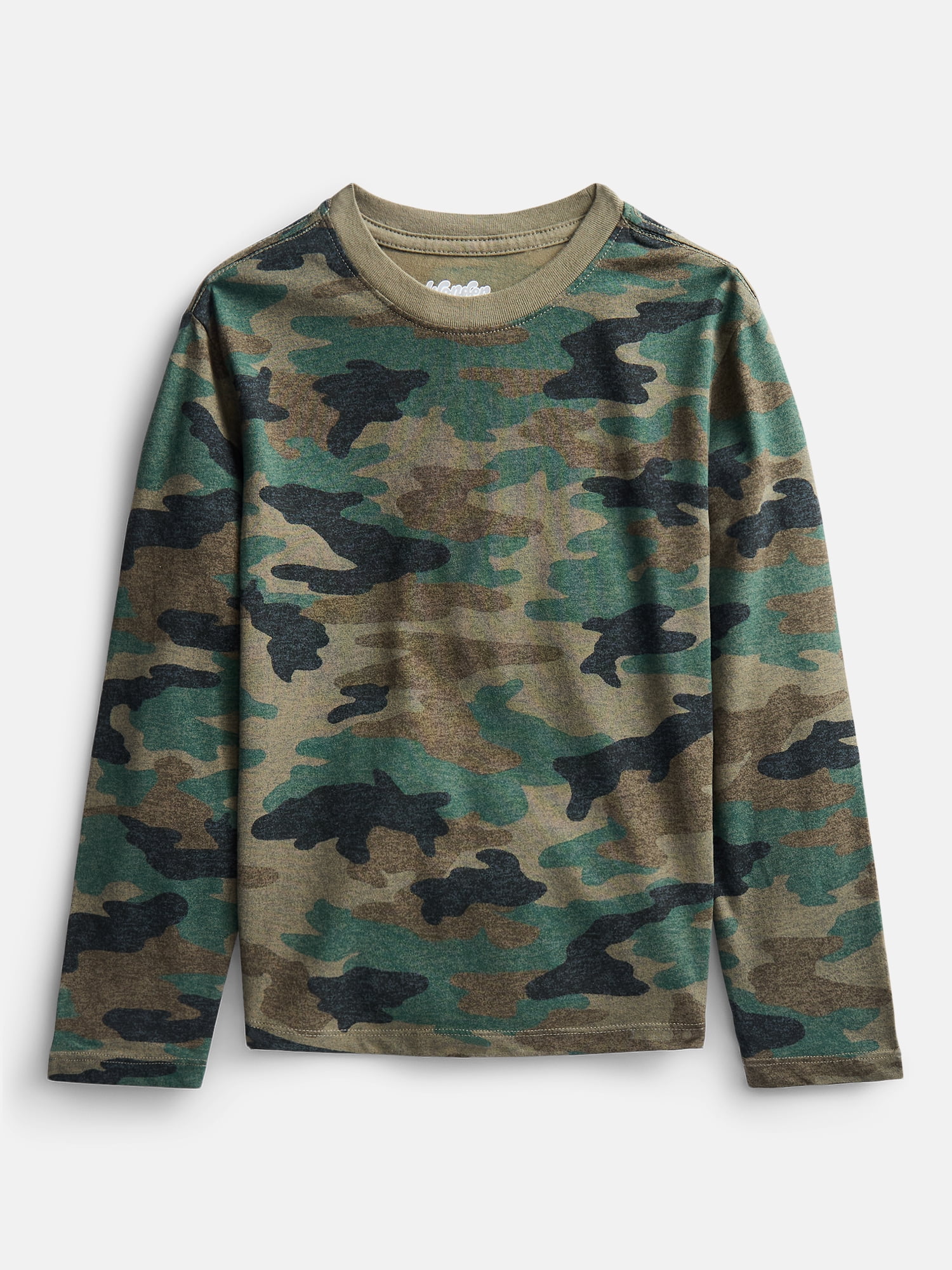 Wonder Nation Boys Printed Tee with Long Sleeves, Sizes 4-18