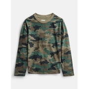 Wonder Nation Boys Printed Tee with Long Sleeves, Sizes 4-18