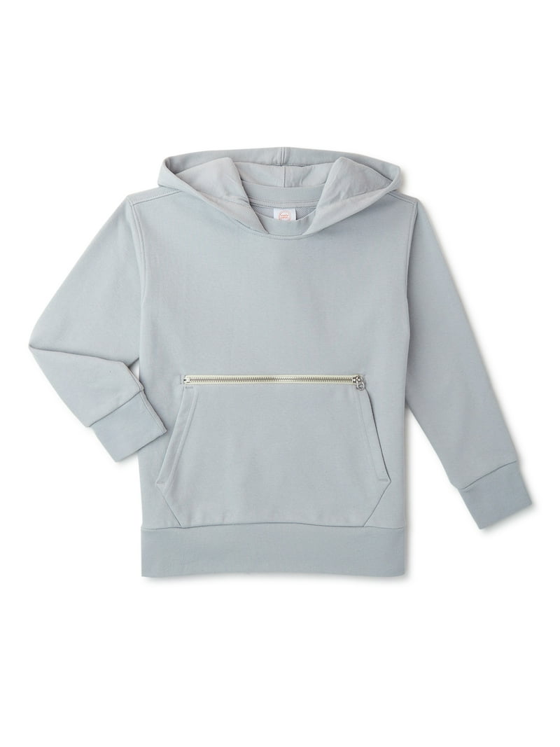 PULLOVER HOODIE CHILDHOOD（グレー） Baby and Toddler Active Long Sleeve Zip Up Hoodie - GRAY