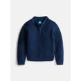 thumbnail image 1 of Wonder Nation Boys Quarter Zip Sweater with Long Sleeves, Sizes 4-18 & Husky, 1 of 3