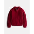 thumbnail image 1 of Wonder Nation Boys Quarter Zip Sweater with Long Sleeves, Sizes 4-18 & Husky, 1 of 3