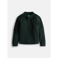 thumbnail image 1 of Wonder Nation Boys Quarter Zip Sweater with Long Sleeves, Sizes 4-18 & Husky, 1 of 3