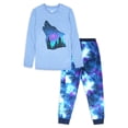 thumbnail image 1 of Wonder Nation Boys Long Sleeve Shirt and Pant Pajama Set, 2-Piece, 4-18 & Husky, 1 of 3