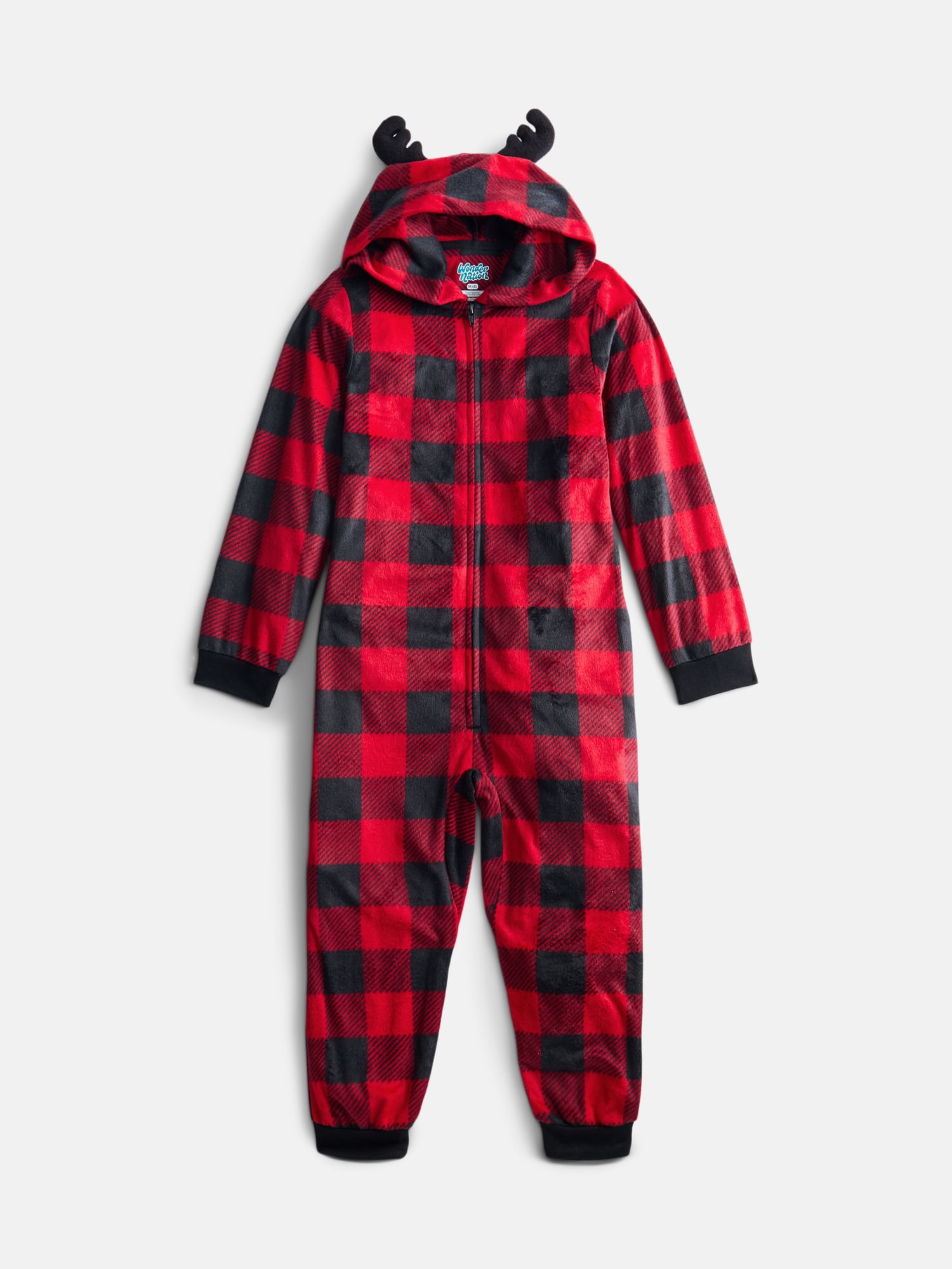 Wonder Nation Boys Sleep Union Suit with Long Sleeves, One-Piece, Sizes 4-18