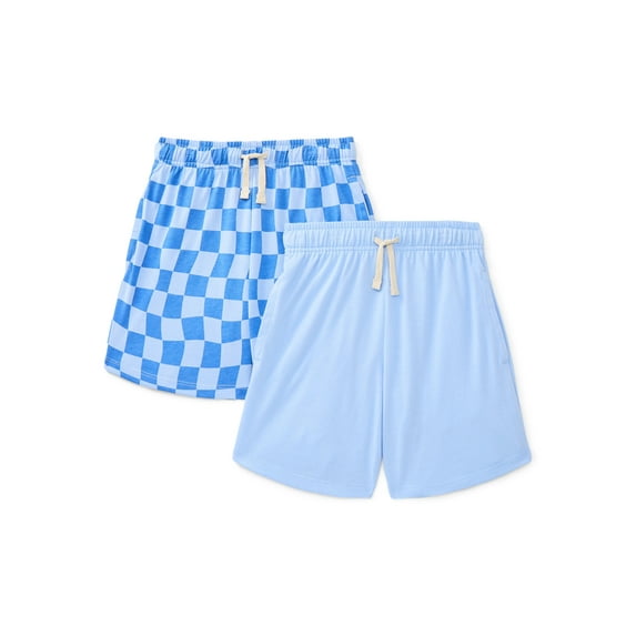 Wonder Nation Little Boys Knit Shorts, 2-Pack, Sizes 4-10