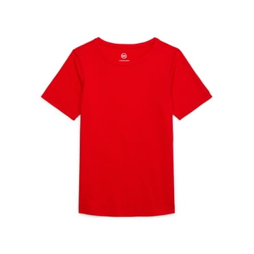 Wonder Nation Boys OLX Adaptive Abdominal Port Tee with Short Sleeves, Sizes 4-18 & Husky