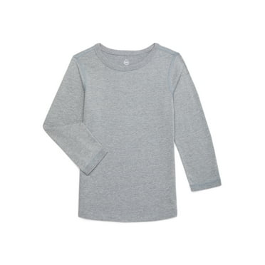 Wonder Nation Boys Adaptive Long Sleeve T-Shirt, Sizes 4-18 & Husky