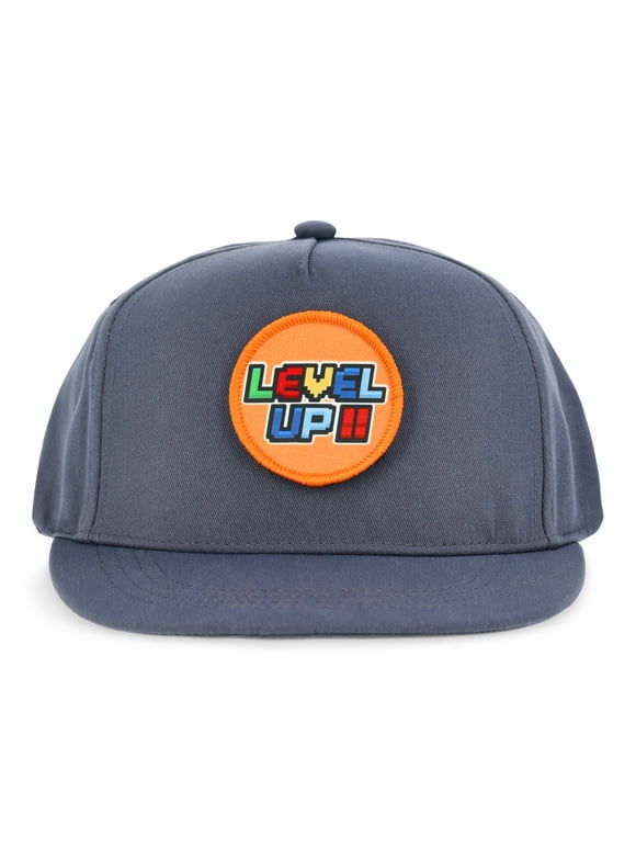 Boys 'Pick a Patch' Gamer Flat Bill Hat, One Size Fits Most