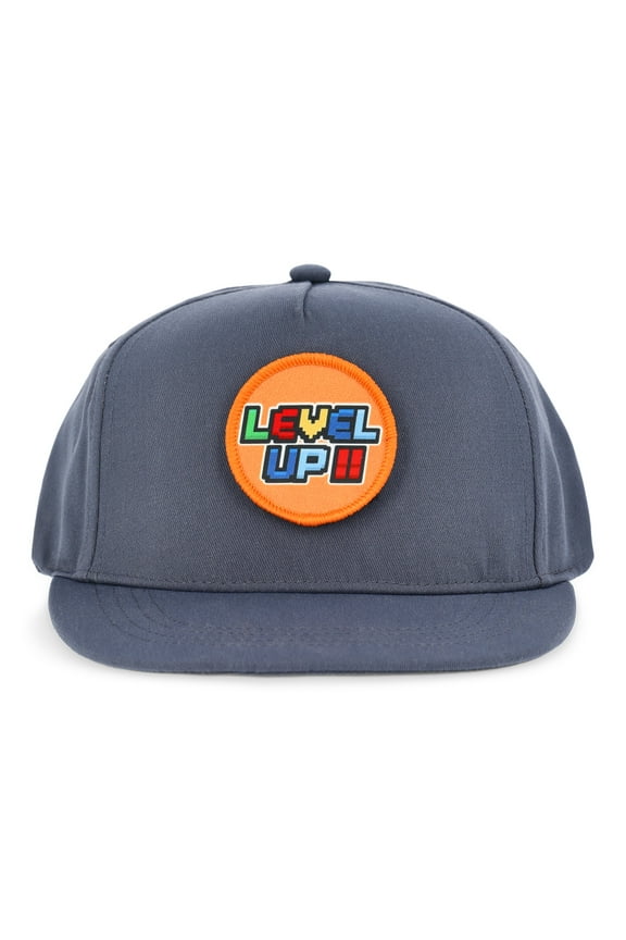 Boys 'Pick a Patch' Gamer Flat Bill Hat, One Size Fits Most