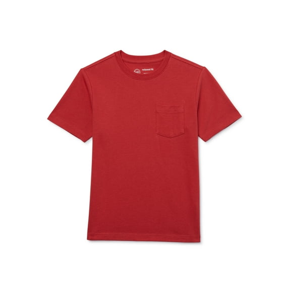 Wonder Nation Boys Pocket Tee with Short Sleeves, Sizes 4-18 & Plus