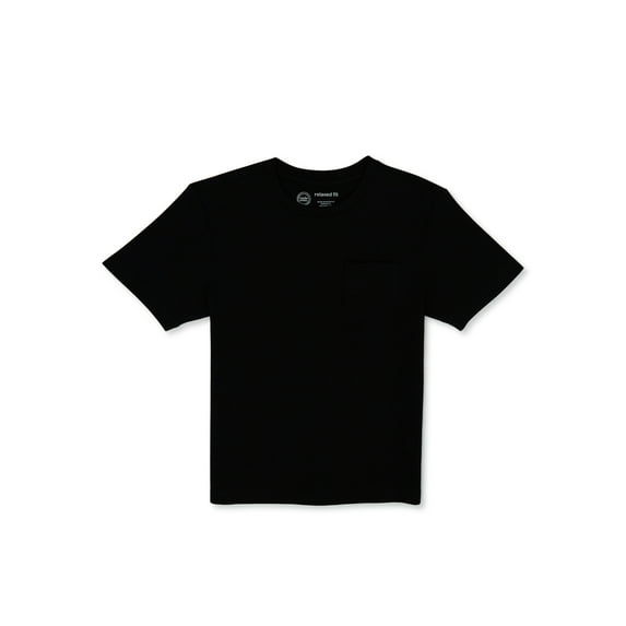 Wonder Nation Boys Pocket Tee with Short Sleeves, Sizes 4-18 & Plus