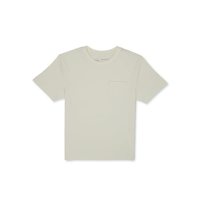 Wonder Nation Boys Pocket Tee with Short Sleeves, Sizes 4-18 & Plus