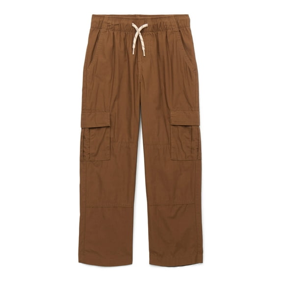 Wonder Nation Boys Poplin Cargo Pants, Sizes XS-XXL & Husky