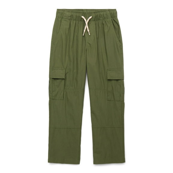 Wonder Nation Boys Poplin Cargo Pants, Sizes XS-XXL & Husky
